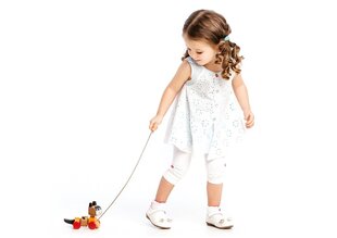 Puidust järelveetav mänguasi Kass Lean Toys hind ja info | Imikute mänguasjad | kaup24.ee