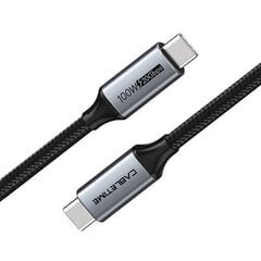 Premium cable USB3.1, USB-C - USB-C, 20Gbps, 100W, 20V/ 5A, 4K/ 60HZ, 2m цена и информация | Аксессуары для видеокамер | kaup24.ee