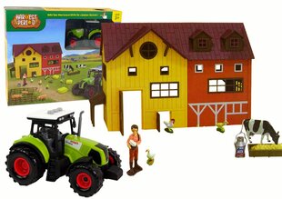 Talukomplekt koos traktoriga, 62-osaline цена и информация | Игрушки для мальчиков | kaup24.ee