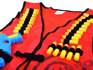 Laste vest relvaga Nerf, punane цена и информация | Игрушки для мальчиков | kaup24.ee