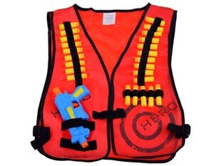 Laste vest relvaga Nerf, punane цена и информация | Игрушки для мальчиков | kaup24.ee