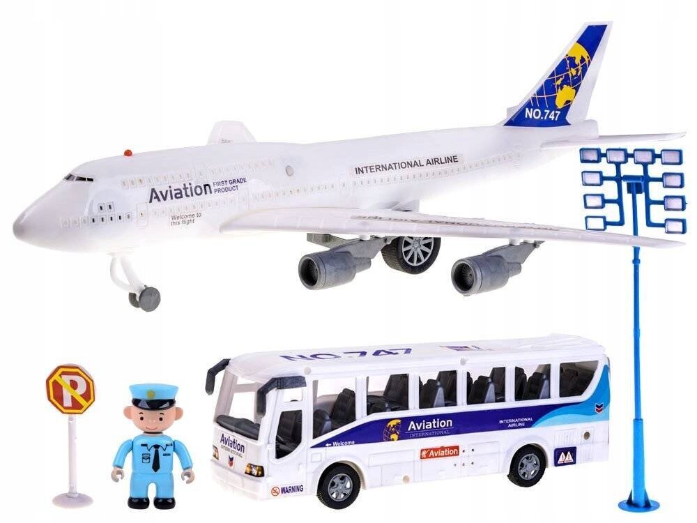 Lennuk ja lennujaamabuss Jokomisiada hind ja info | Poiste mänguasjad | kaup24.ee