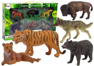 Aafrika ja metsaloomade kujukeste komplekt Lean Toys hind ja info | Arendavad mänguasjad | kaup24.ee