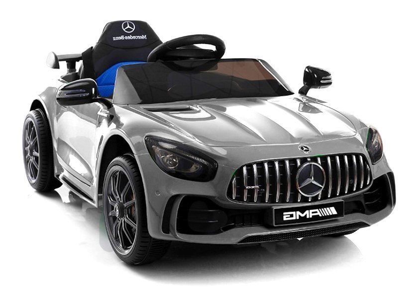 Mercedes GTR ühekohaline elektriauto lastele, hõbedane hind ja info | Laste elektriautod | kaup24.ee