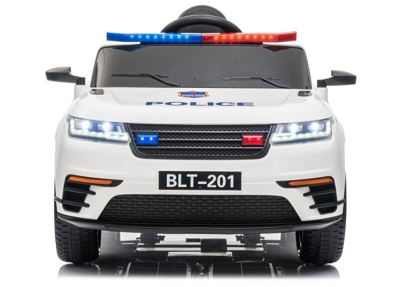 Range Rover Police elektriline politseiauto lastele, valge hind ja info | Laste elektriautod | kaup24.ee