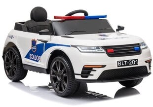Range Rover Police elektriline politseiauto lastele, valge hind ja info | Laste elektriautod | kaup24.ee