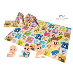Складной игровой коврик Bocioland Happy day BL123, 150x200 см цена и информация | Коврики для младенцев | kaup24.ee