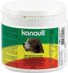 Пищевая добавка для собак Kanavit, 500 г цена и информация | Пищевые добавки и анти-паразитные товары | kaup24.ee