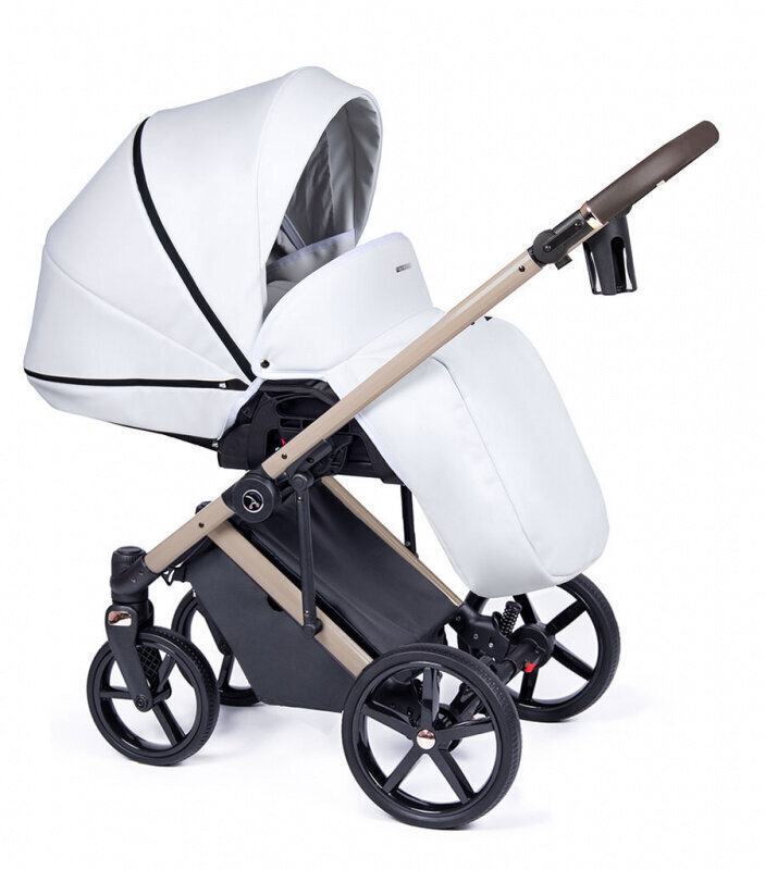 Universaalne vanker Coletto Fado 3in1 Eco Beige, Eco-01, valge hind ja info | Vankrid, jalutuskärud | kaup24.ee