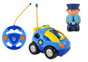 Rc politseiauto efektidega Lean Toys hind ja info | Poiste mänguasjad | kaup24.ee