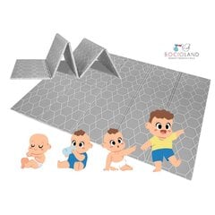 Складной игровой коврик Bocioland Koriai BL121, 150x200 см цена и информация | Коврики для младенцев | kaup24.ee