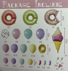 Набор воздушных шаров, 129 шт. цена и информация | Воздушные шары | kaup24.ee