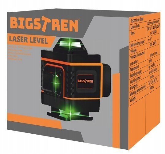 Ristlaser Bigstren 18763 25m цена и информация | Käsitööriistad | kaup24.ee