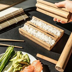 Sushiküpsetamise komplekt Deluxe, bambus цена и информация | Столовые и кухонные приборы | kaup24.ee