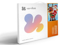 Алмазная мозаика для детей на подрамнике TM Varvikas 20х30 см Счастливого Рождества LC021e цена и информация | Алмазная мозаика | kaup24.ee