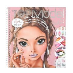 Книга наклеек Top Model Dress Me Up Face Glitter Queen цена и информация | Книжки - раскраски | kaup24.ee