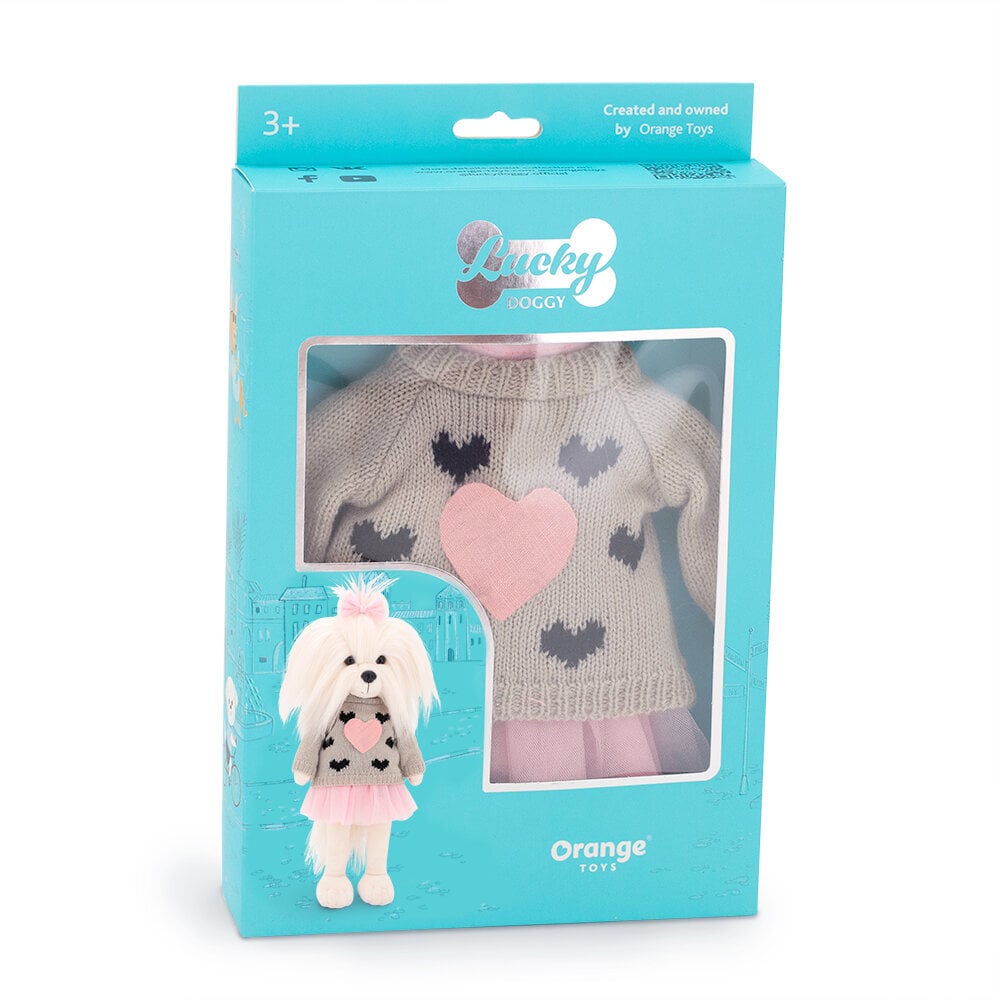 Nuku rõivastekomplekt Pink Heart Lucky Doggy hind ja info | Tüdrukute mänguasjad | kaup24.ee