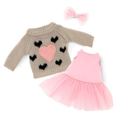 Nuku rõivastekomplekt Pink Heart Lucky Doggy цена и информация | Игрушки для девочек | kaup24.ee