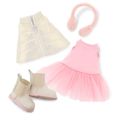 Nuku rõivakomplekt Pink Dream Lucky Doggy hind ja info | Tüdrukute mänguasjad | kaup24.ee