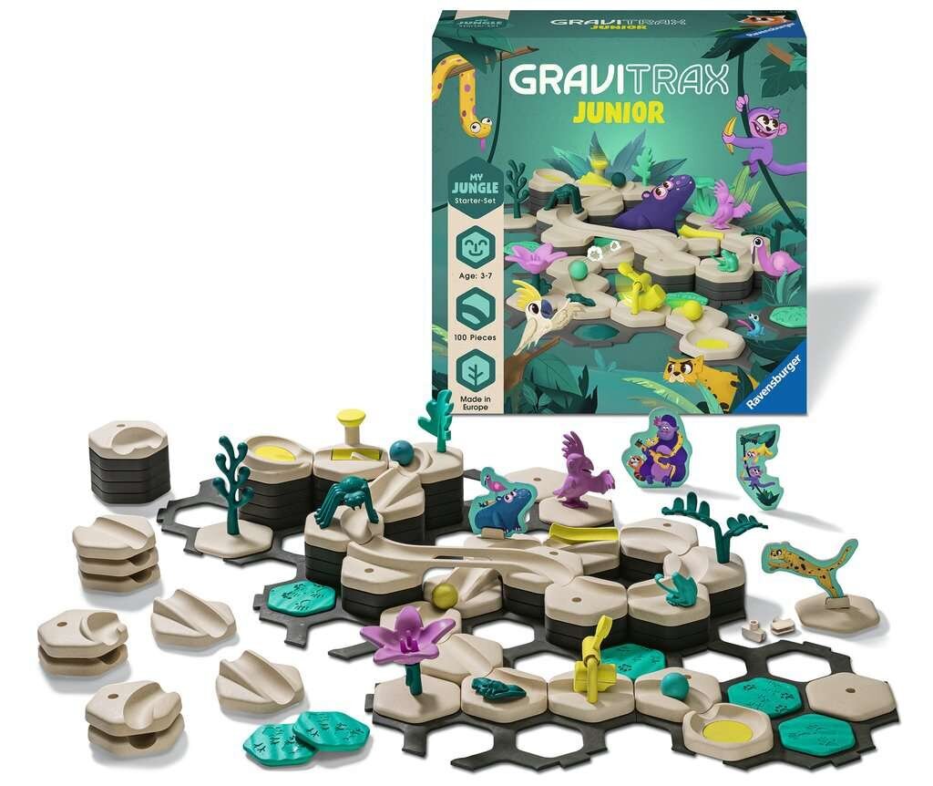 Konstruktor GraviTrax Junior Jungle Ravensburger 27499 hind ja info | Klotsid ja konstruktorid | kaup24.ee