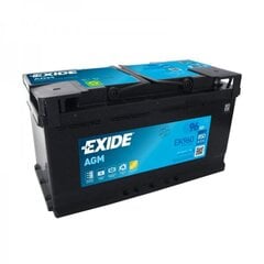 Аккумулятор AGM EXIDE Start-Stop AGM EK960 96 Ач 850 А цена и информация | Аккумуляторы | kaup24.ee