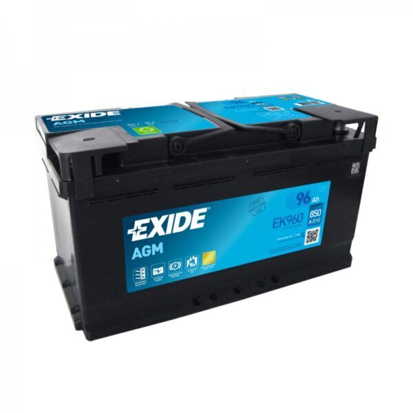 Aku Agm Exide Start-Stop Agm EK960 96Ah 850A hind ja info | Akud | kaup24.ee