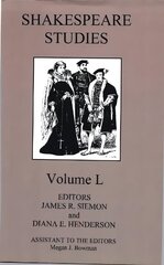 Shakespeare Studies, Volume L цена и информация | Исторические книги | kaup24.ee