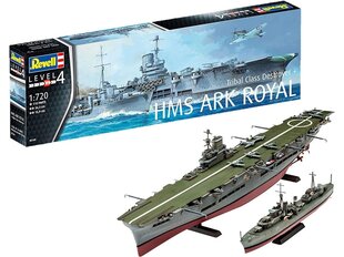 Revell - Tribal Class Destroyer + HMS Ark Royal, 1/720, 05149 цена и информация | Конструкторы и кубики | kaup24.ee