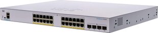 Сетевой коммутатор Cisco CBS350-24P-4X-EU Управляемый L2/L3 Gigabit Ethernet (10/100/1000), серебристый цена и информация | Коммутаторы (Switch) | kaup24.ee