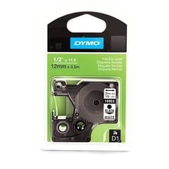 DYMO D1 Durable Polyester Tape 12mm x 5.5m   black on white (S0718060   16959) - цена и информация | Аксессуары для принтера | kaup24.ee