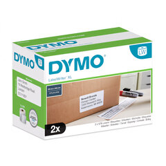 DYMO 4XL Labels 59 x 102mm   2 rolls x 575 pcs. (S0947420) - цена и информация | Аксессуары для принтера | kaup24.ee