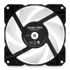 EKWB EK-Vardar X3M 120ER D-RGB 500-2200 p/min Must, korpuse ventilaator цена и информация | Компьютерные вентиляторы | kaup24.ee