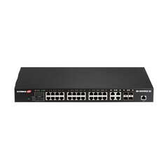 Сетевой коммутатор Edimax GS-5424PLC Gigabit Ethernet (10/100/1000) Power over Ethernet (PoE) 1U Черный цена и информация | Коммутаторы (Switch) | kaup24.ee