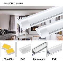 LED lamp G.Lux GR-LED-Batten-18W-600mm hind ja info | Laelambid | kaup24.ee