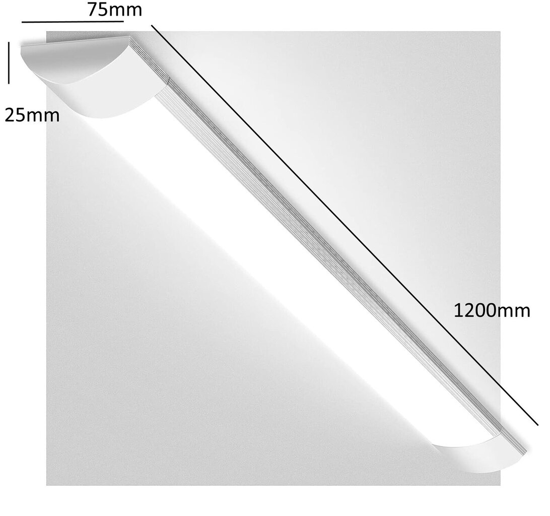 LED lamp G.Lux GR-LED-Batten-36W-1200mm hind ja info | Laelambid | kaup24.ee