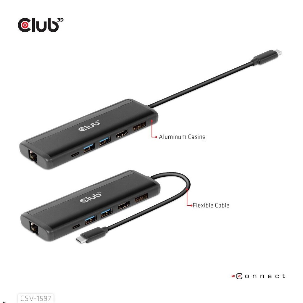 Club 3D CSV-1597 цена и информация | USB jagajad, adapterid | kaup24.ee