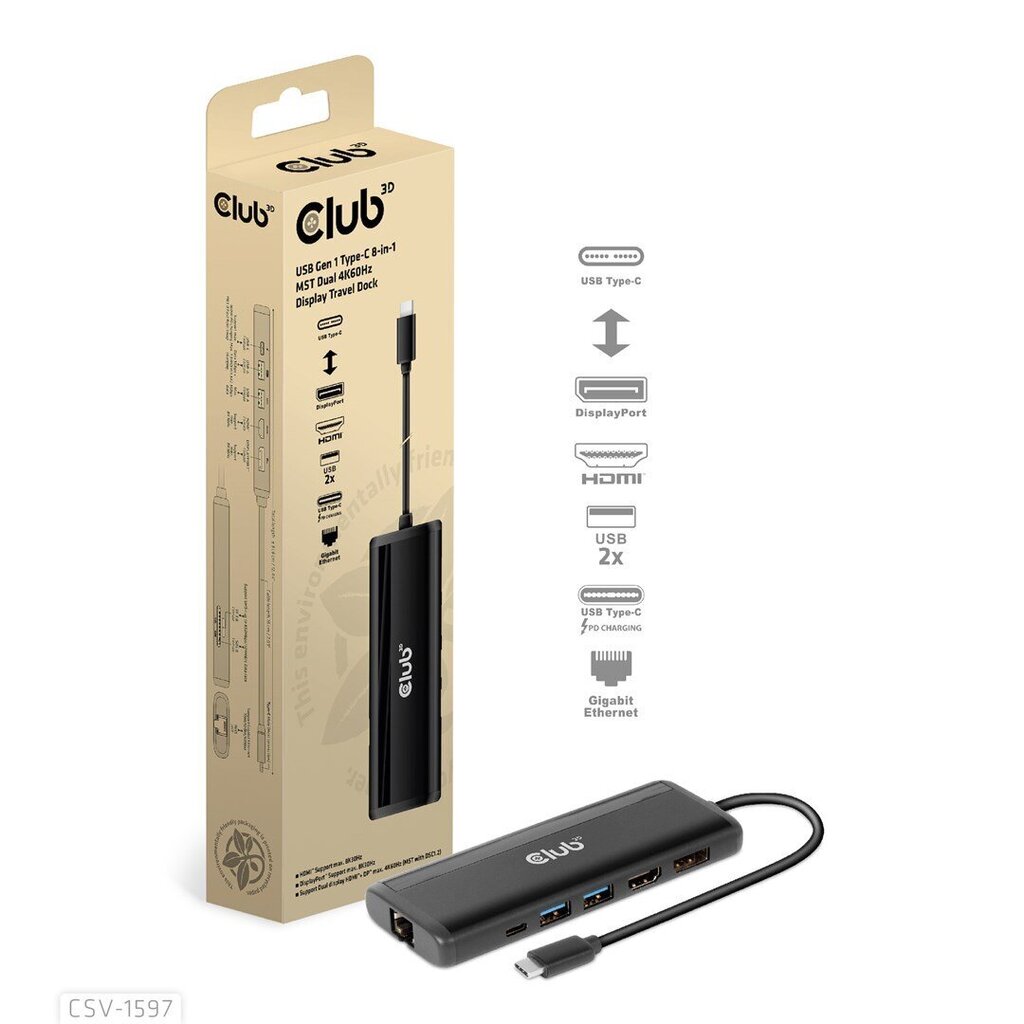 Club 3D CSV-1597 hind ja info | USB jagajad, adapterid | kaup24.ee