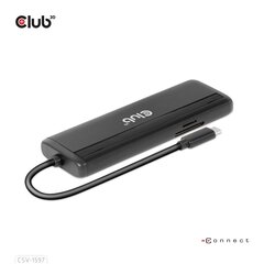 Док-станция CLUB3D USB Gen 1 Type-C 8-в-1 MST с двумя дисплеями 4K60Hz для путешествий цена и информация | Адаптер Aten Video Splitter 2 port 450MHz | kaup24.ee