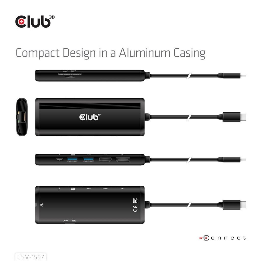 Club 3D CSV-1597 hind ja info | USB jagajad, adapterid | kaup24.ee