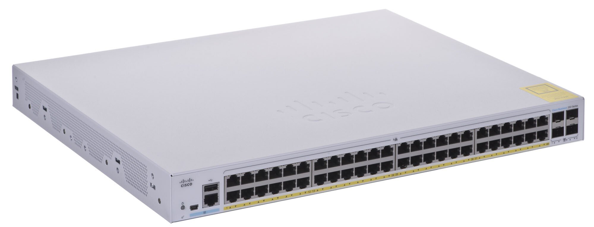 Cisco CBS250-48P-4X-EU võrgulüliti Hallatav L2/L3 Gigabit Ethernet (10/100/1000) Hõbedane цена и информация | Lülitid (Switch) | kaup24.ee