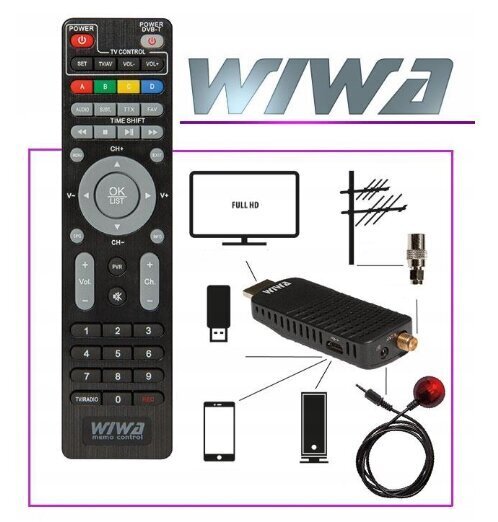 Wiwa H.265 MINI DVB-T2 цена и информация | TV tüünerid | kaup24.ee