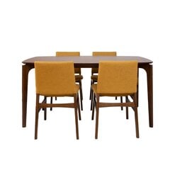 5-osaline söögitoa komplekt Home4You, pruun цена и информация | Комплекты мебели для столовой | kaup24.ee