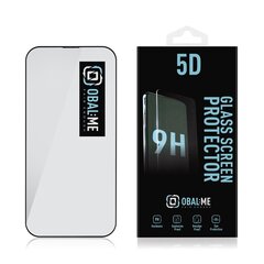 OBAL:ME 5D Glass Screen Protector for Apple iPhone 14 Pro Black цена и информация | Защитные пленки для телефонов | kaup24.ee