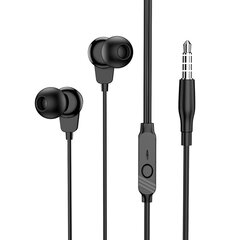 Borofone Earphones BM64 Goalant with microphone black цена и информация | Наушники | kaup24.ee