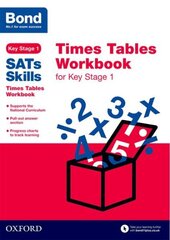 Bond SATs Skills: Times Tables Workbook for Key Stage 1 hind ja info | Noortekirjandus | kaup24.ee