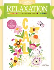 ColorMaps Relaxation: Color-Coded Patterns Adult Coloring Book hind ja info | Kunstiraamatud | kaup24.ee