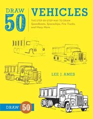 Draw 50 Vehicles цена и информация | Книги об искусстве | kaup24.ee