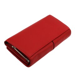 Naiste rahakott Genuine Leather 806RED-AN 806RED-AN цена и информация | Женские кошельки, держатели для карточек | kaup24.ee