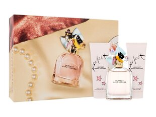 Marc Jacobsi komplekt Perfect: parfüümvesi EDP, 100 ml + kehakreem, 75 ml + dušigeel, 75 ml hind ja info | Marc Jacobs Kosmeetika, parfüümid | kaup24.ee