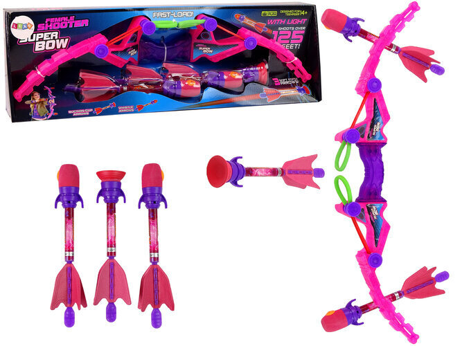 Vibulaskmise komplekt Lean Toys, roosa hind ja info | Poiste mänguasjad | kaup24.ee